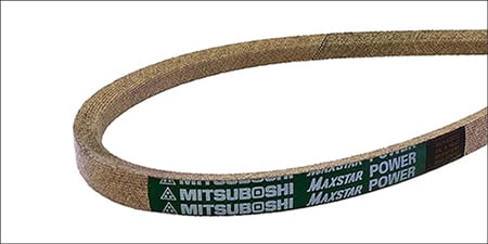 Mitsuboshi Maxstar Power Classic V-belt with clutching cover and aramid cord
