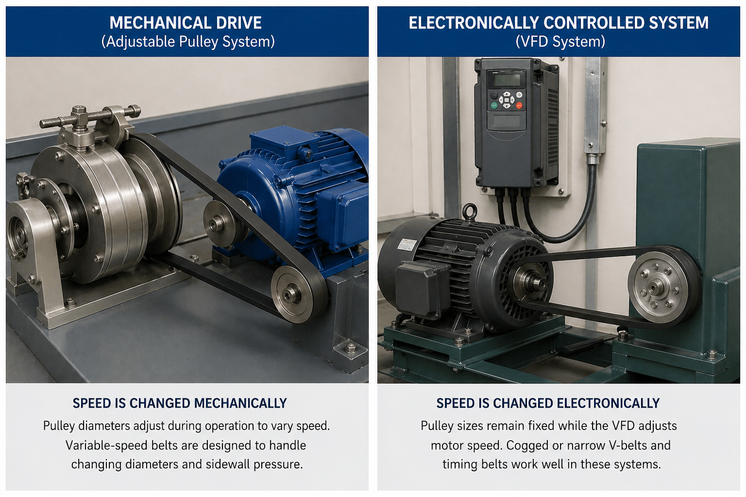 Mechanical Drive vs VFD