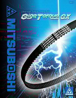 Ultra High Torque Timing Belt Mitsuboshi Giga Torque GX
